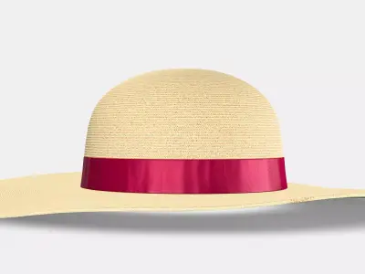 BORSALINO LAURA BRAIDED HEMP 3D model