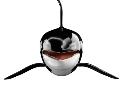 Killer whale Low-poly 3D model