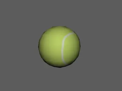 Tennis ball 3D model 13