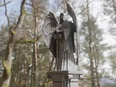 Guardian Angel Low-poly 3D model