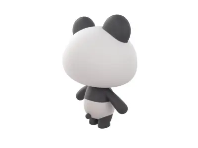 Character129 Rigged Panda 3D model