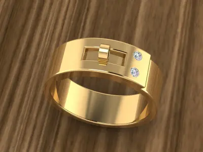 Hermes Jewelry Ring 3D print model