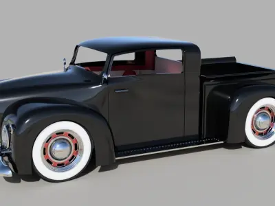 RC car Old school pick up 3D print model
