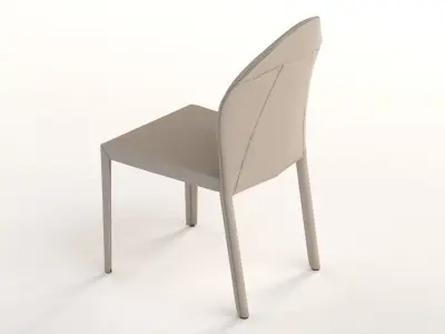 Cattelan Italia Angel Leather Dining Chair By Paolo Cattelan 3D model
