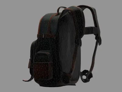 Stylized Backpack BP15 Low-poly 3D model