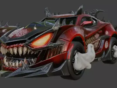 Halloween Demon Beast Car 3D print model