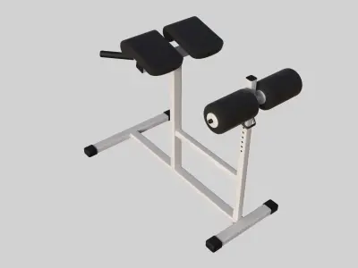 professional bench press 01 3D model