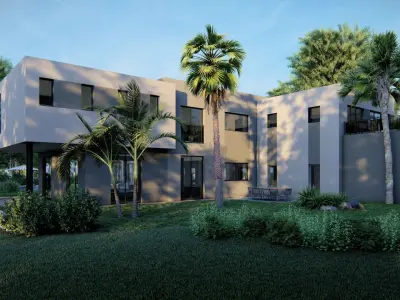 2 Storey Villa with Swimming Pool  3D model