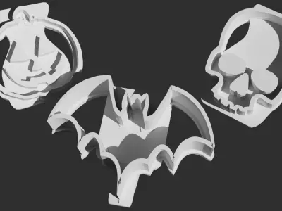 Coockie Cutters Halloween Style Printable 3D model