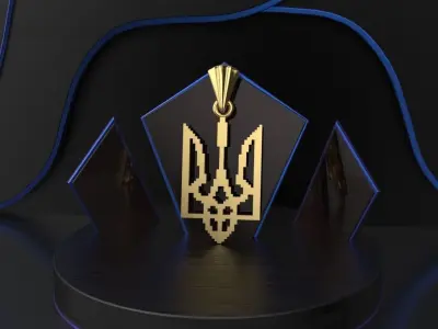 Ukrainian Trident 3D print model