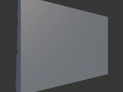Dirty Abandoned Stone Wall 3D model