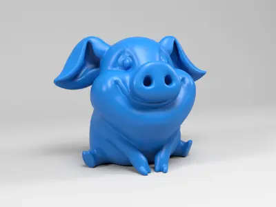 Funny pig 3D print model