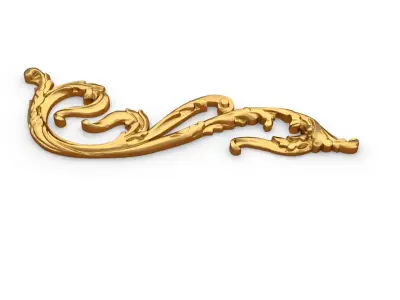 Classic carved decor ornament 397 3D model