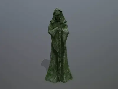 statue 3 Low-poly 3D model