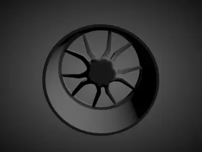 COR VENOM DUO-BLOC CONCAVE scalable and printable rims 3D print model