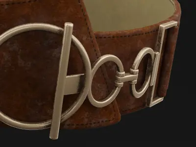 Magical Belt Low-poly 3D model