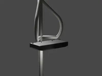 Street Light - Poste de Iluminacao Publica 3D model