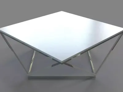 Jasmine Coffee Table White 3D model