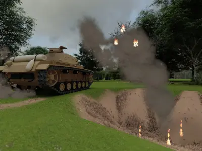 Panzer III with interior 3D model