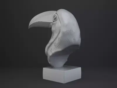 Toucan Bust - Animal Figurine 3D print model