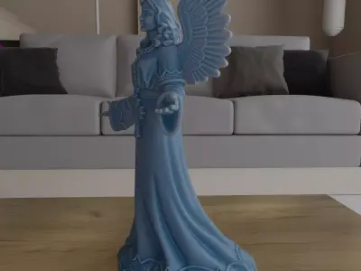 Christmas Angel STL Nativity Decor 3D print model