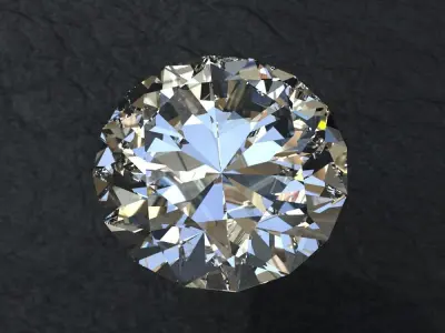 Diamond collection 3D emerald cut 3D model