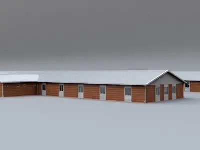 PREFABRICATED BUILDING 2 3D model