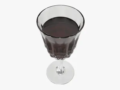 Glass goblet 04 3D model