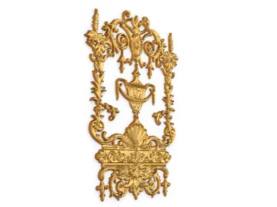 Classic decor ornament carved 66 3D model