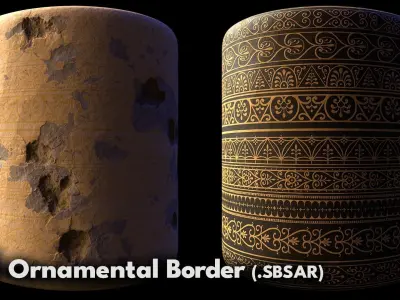 25 Ornamental Borders  3D model