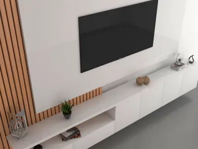 TV WALL 2 3D model
