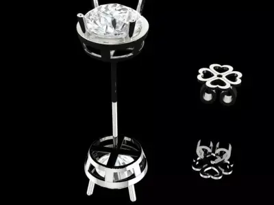 The 12mm Diamond Elegance Free 3D print model