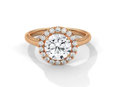 solitaire ring with detail images and 360 render videos 35 3D print model