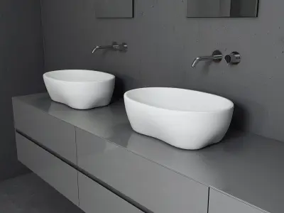 Bathroom furniture set Panta Rel 6 3D model