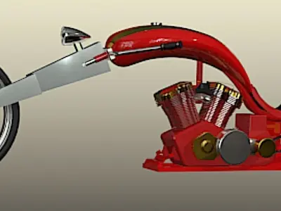 Nehmesis Chopper - High Poly 3D model
