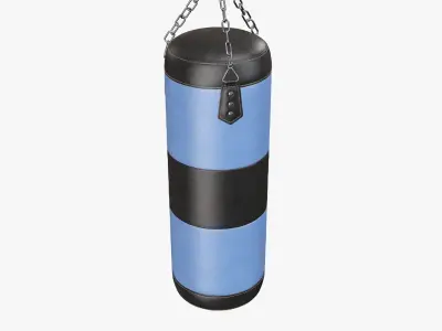 Boxing ceiling punch bag 3D model