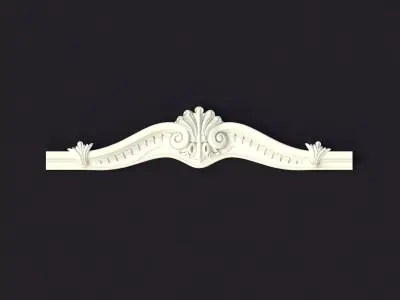 Central decor ornament for furniture 3D model 815