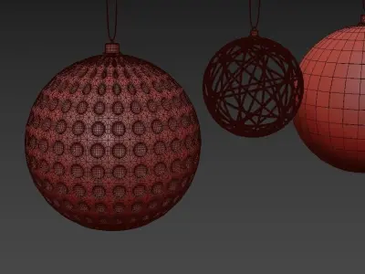 Loft style christmas tree 1300mm 3D model