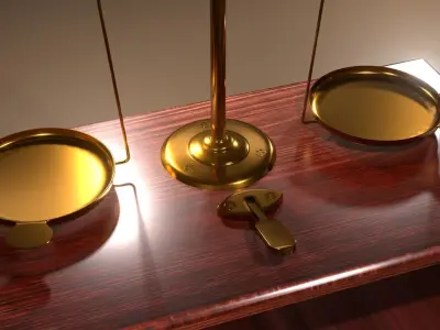 Scale balance Vintage 3D model