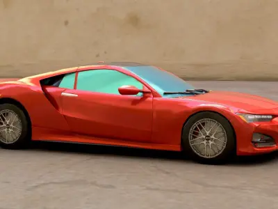 Acura NSTLX HD - Game Ready Low-poly 3D model