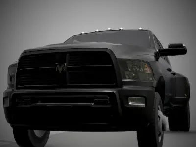 Ram 3500 Low-poly 3D model