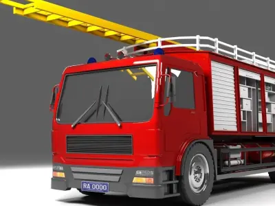 HGV Fire Truck 3D model