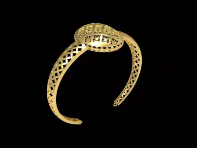 Fusion Gold Wristband RABBW03 3D print model