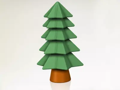 Pine Tree Set 3D print model