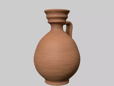Roman clay jug 04 Free 3D model