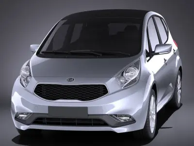 KIA Venga 2017 VRAY 3D model