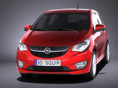 Opel Karl 2017 VRAY 3D model