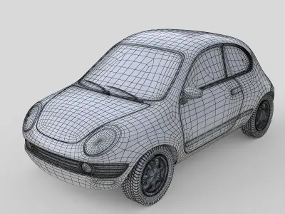Generic Compact Car 1995 3D model