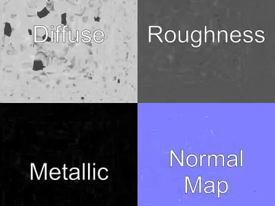 Intricate Ornamental Molding Relief model pack Low-poly 3D model