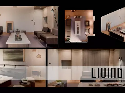 Living Room 3D model